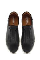 Men's Black Leather Sneaker | Derimod