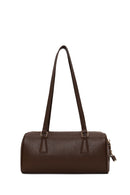 Woman Brown Charmed Shoulder Bag | Derimod