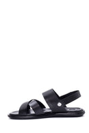 Men's Leather Perforated Sandals | Derimod