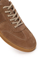 Male Mink Lace-Up Suede Leather Sneaker | Derimod