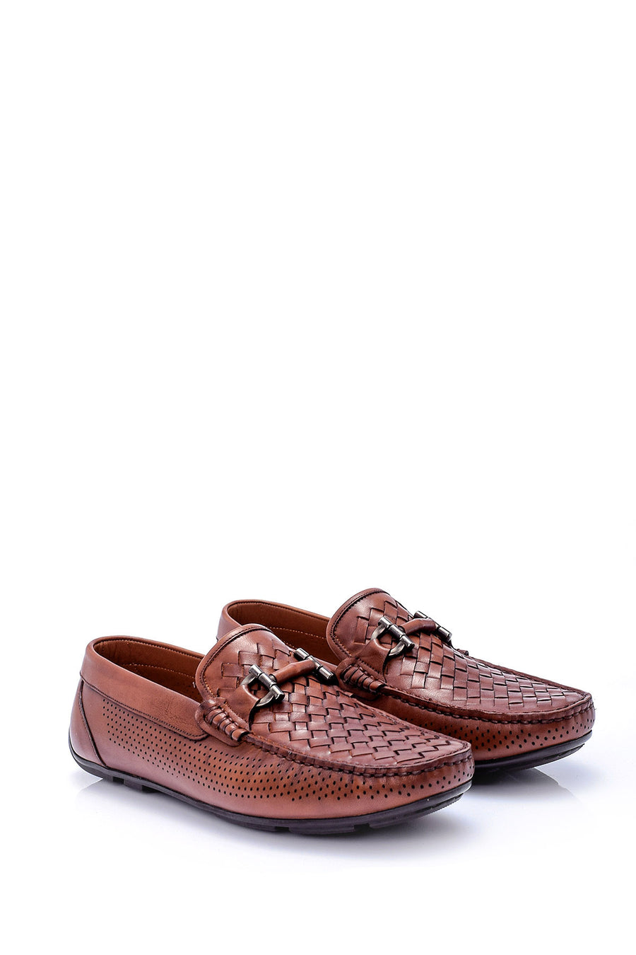 Erkek Tokalı Deri Loafer