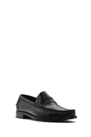 Erkek Siyah Deri Klasik Loafer | Derimod