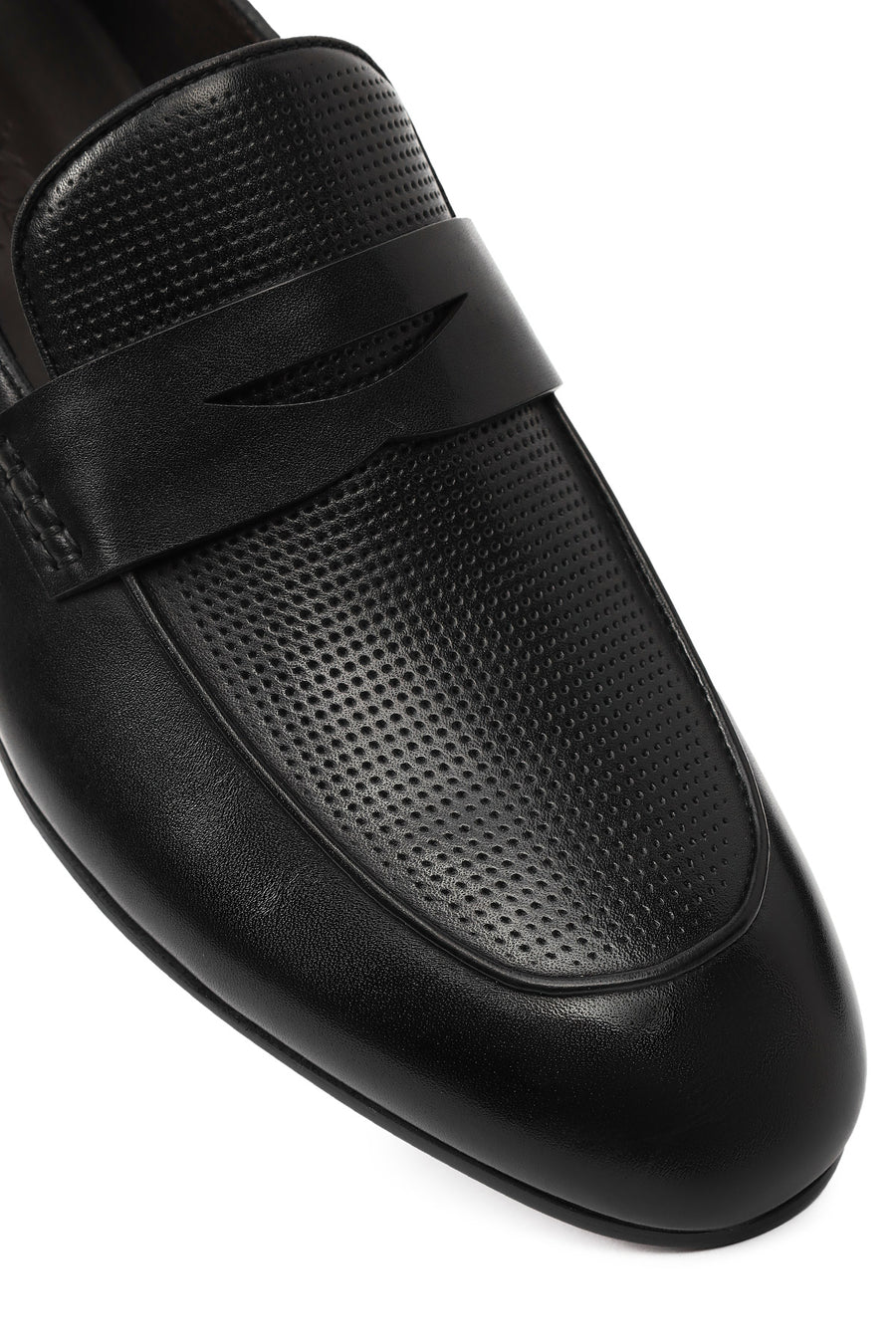 Derimod Black Erkek Siyah Deri Klasik Loafer