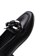 Kadın Siyah Deri Loafer | Derimod