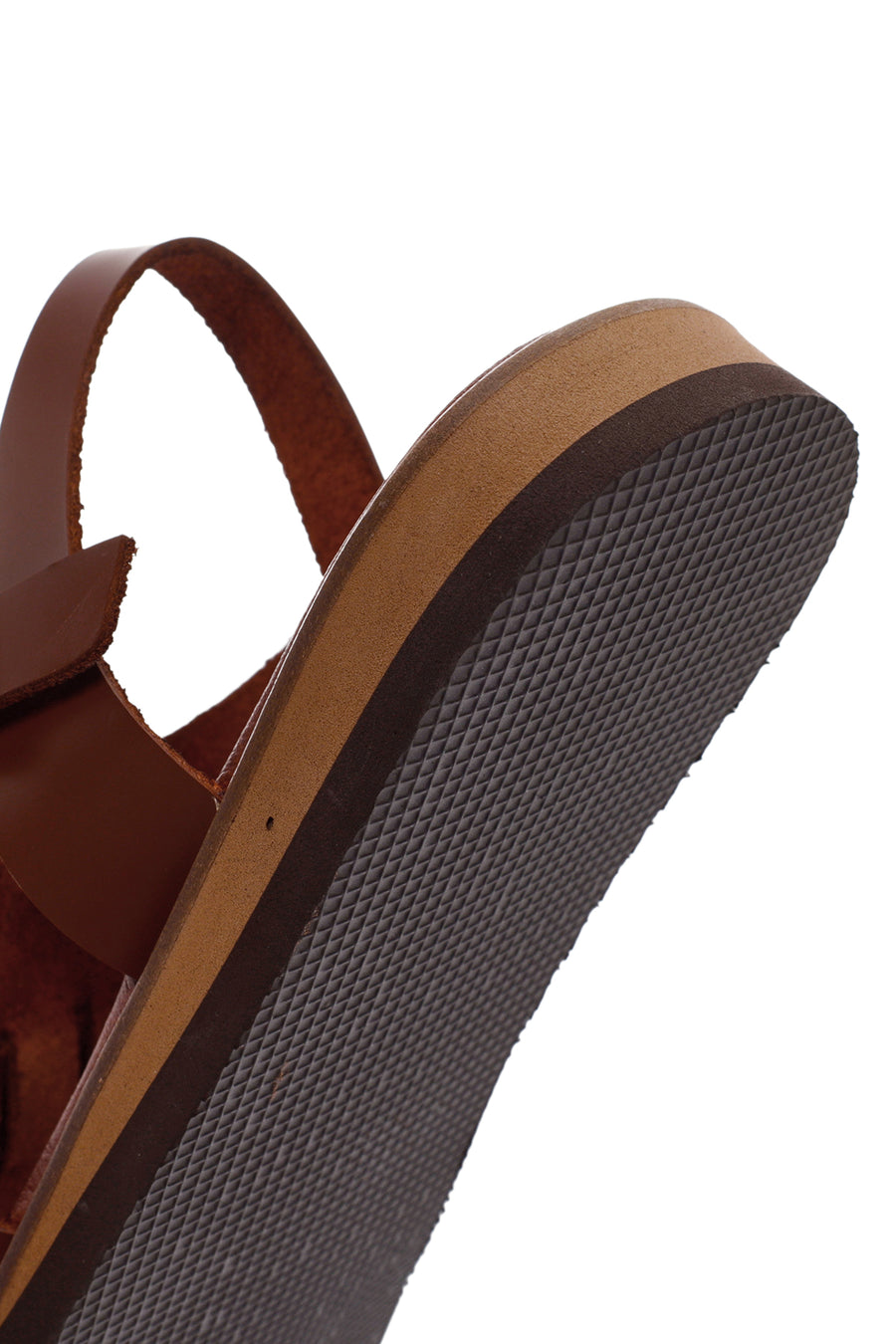 Kadın Kahverengi Bilekten Bantlı Deri Comfort Sandalet