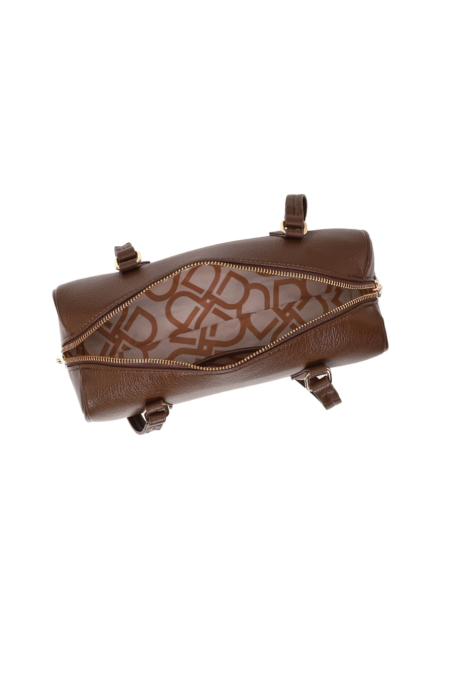 Woman Brown Charmed Shoulder Bag