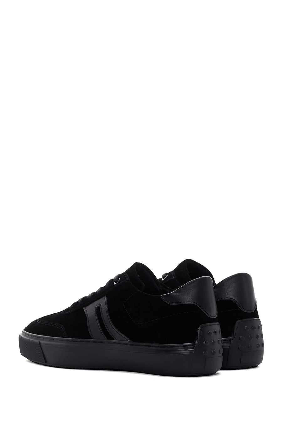 Erkek Siyah Süet Deri Sneaker
