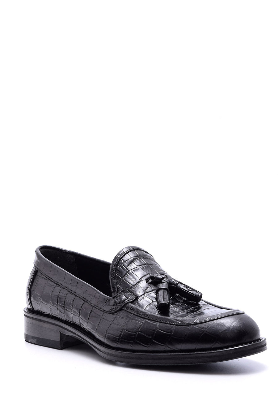 Men's Leather Leather Crocodile Patterned Shoes