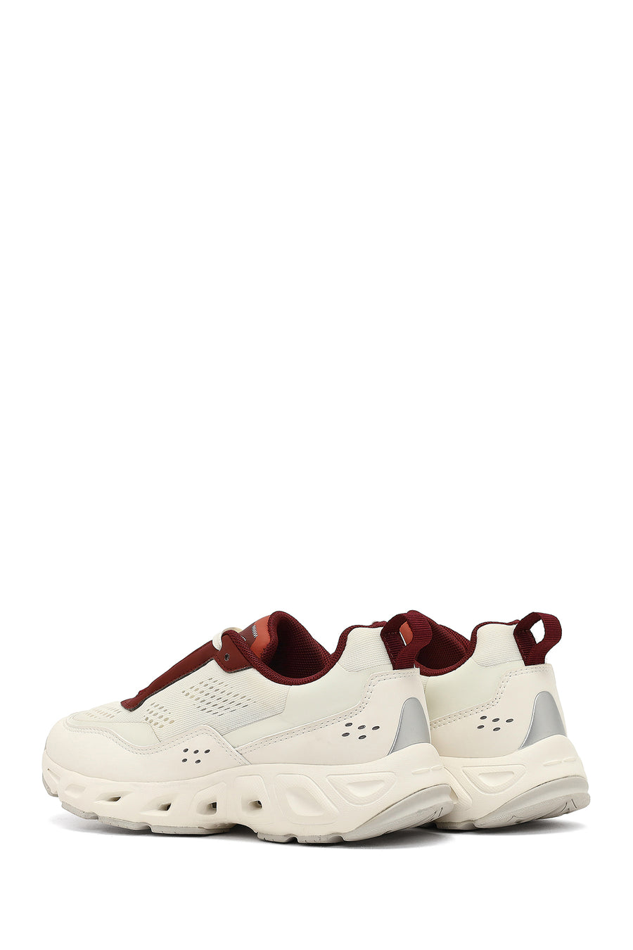 Derimod Studio Kadın Beyaz Bağcıklı Kalın Tabanlı Sneaker