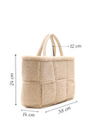 Women's Camel Plush Handbag | Derimod
