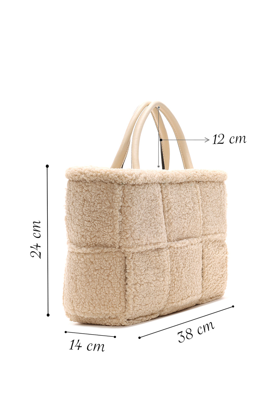 Women's Camel Plush Handbag