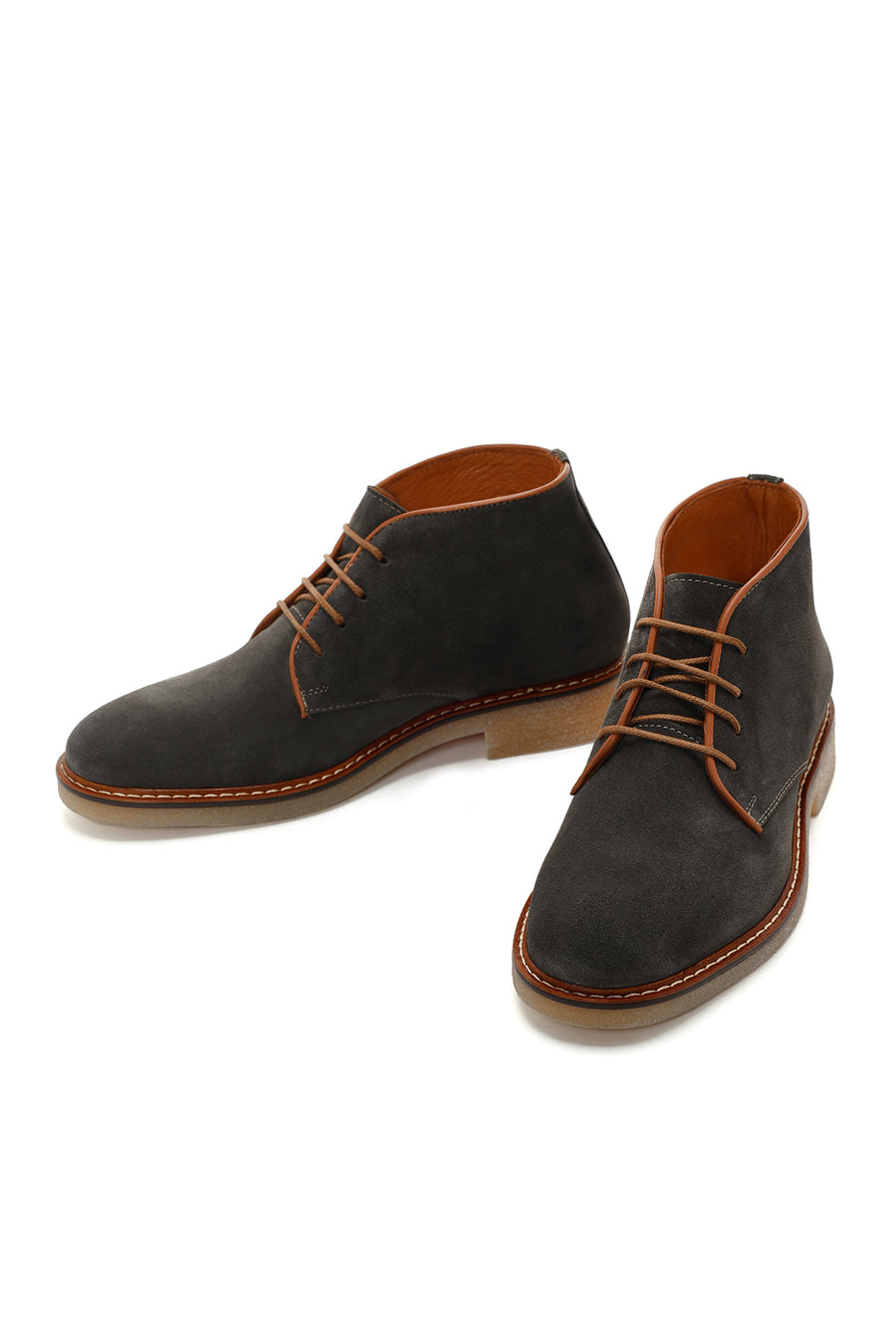 Men's Khaki Suede Leather Classic Boots