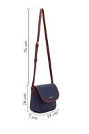 Woman Navy Long-Strap Crossbody Bag | Derimod