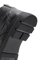 Male Black Zip Closure Leather Casual Boots | Derimod