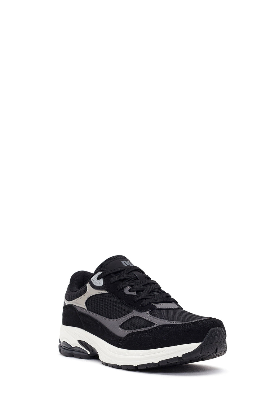 Erkek Siyah Kalın Tabanlı Bağcıklı Sneaker