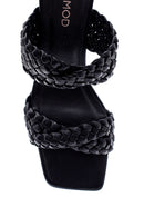 Women's Knitted Detailed Heeled Slippers | Derimod