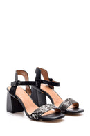Women's Crocodile Patterned Heeled Shoes | Derimod