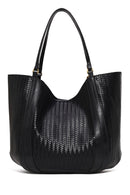 Woman Black Accessorized Printed Shoulder Bag | Derimod