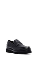 Erkek Siyah Deri Casual Loafer | Derimod