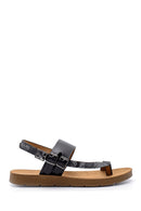 Women's Snakeskin Detailed Sandals | Derimod