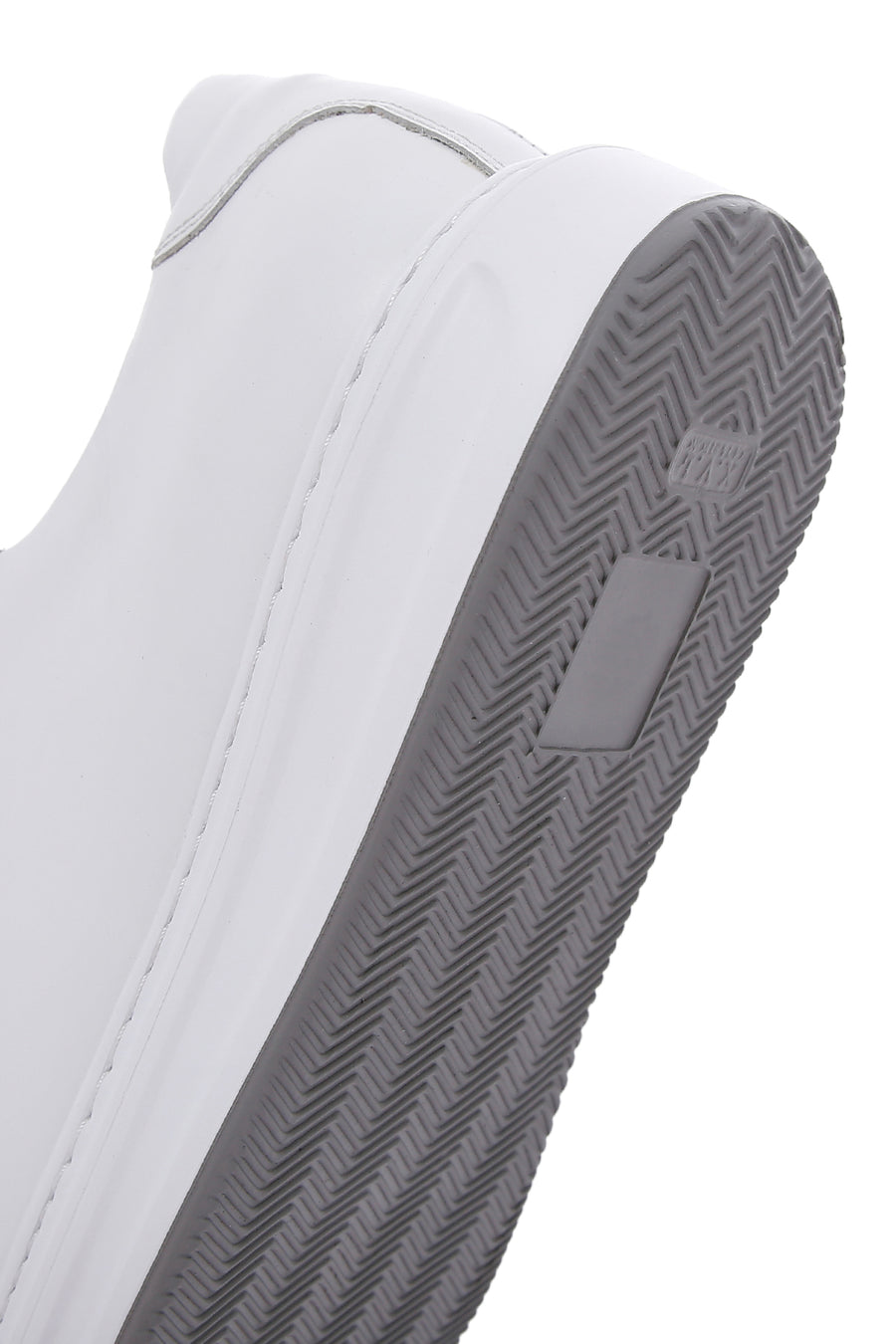 Erkek Beyaz Bağcıklı Deri Sneaker