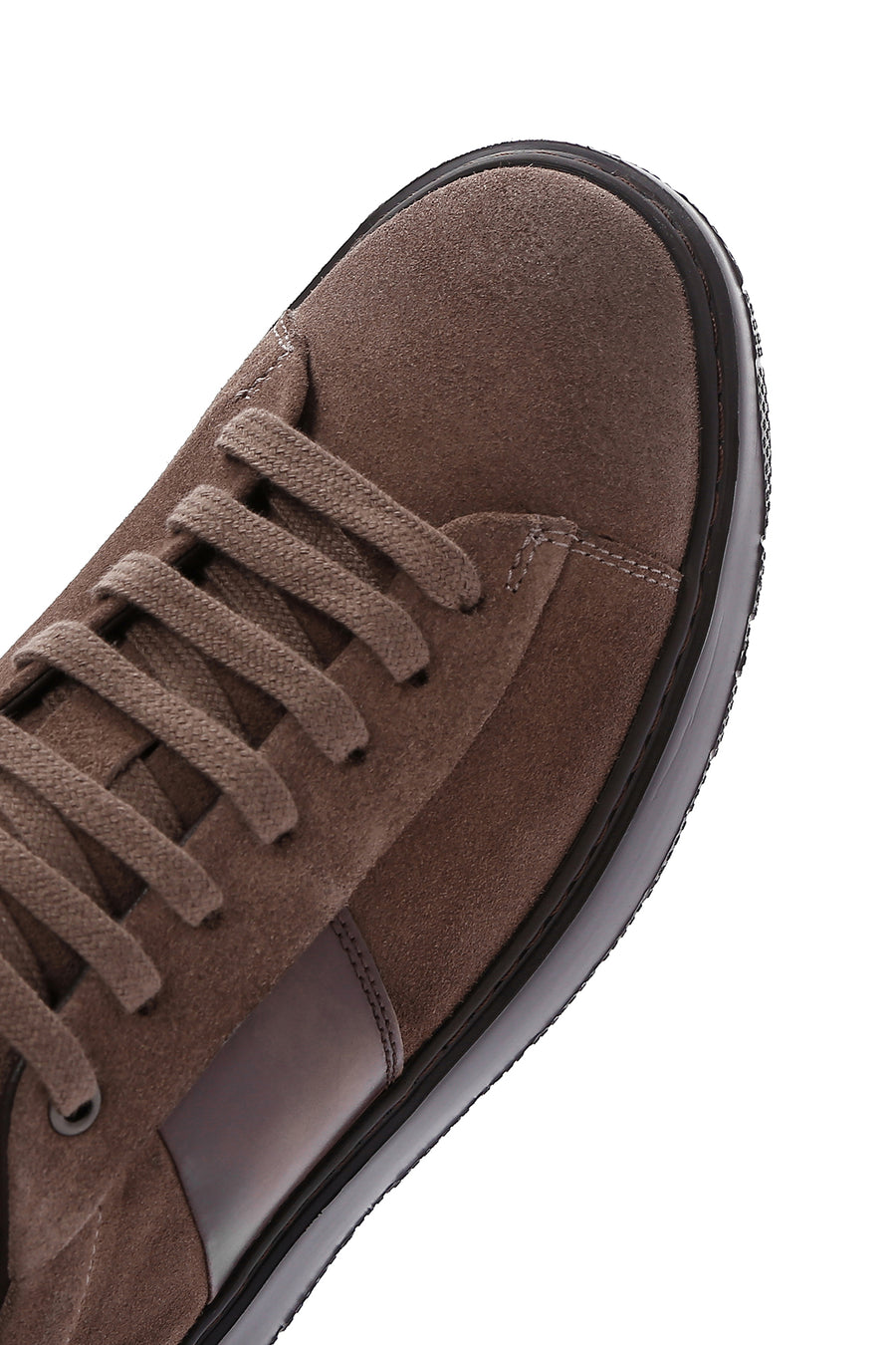 Erkek Kahverengi Süet Deri Kalın Tabanlı Sneaker