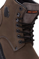 Harley Davidson Erkek Vizon Nubuk Gibson Deri Bot | Derimod