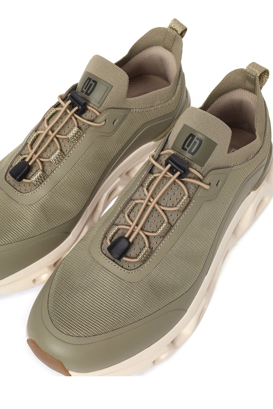 Derimod Zero Erkek Haki Kalın Tabanlı Bağcıklı Kumaş Sneaker