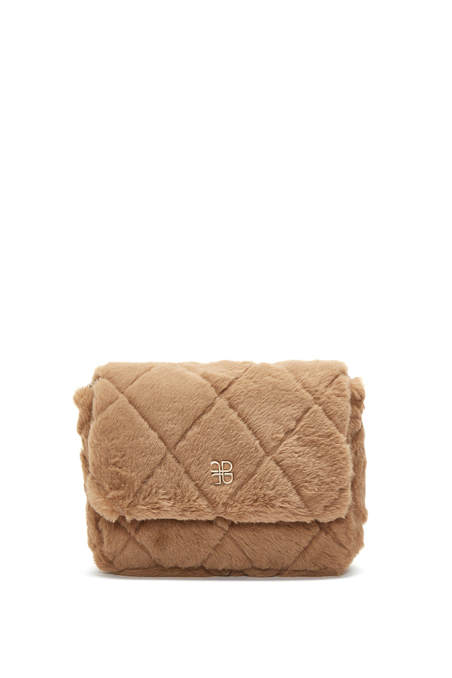 Kadın Camel Peluş Omuz Çantası