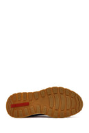 Erkek Siyah Bağcıklı Deri Sneaker | Derimod