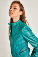 Viola Women's Leather Jacket | Derimod
