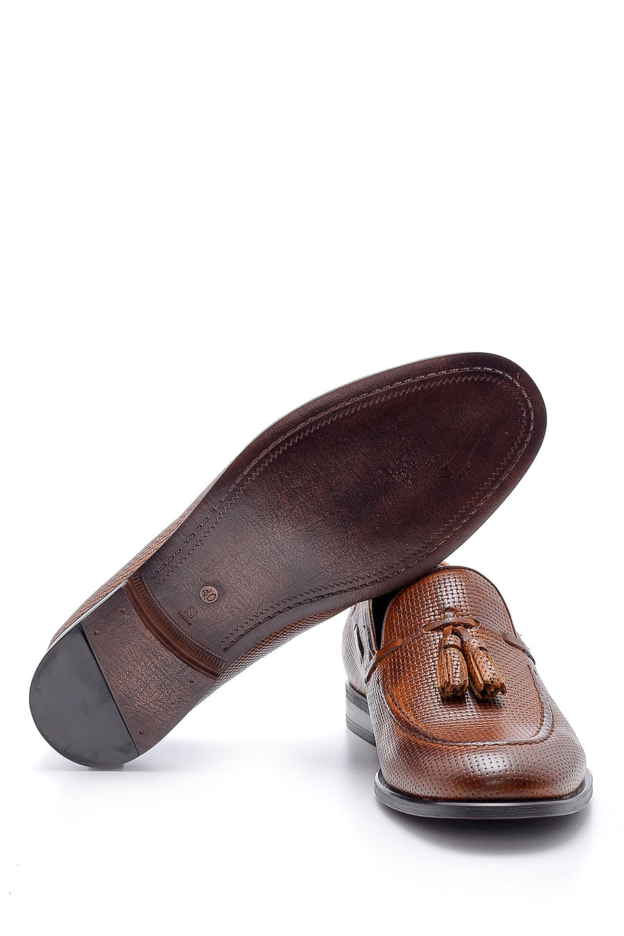 Erkek Deri Baskılı Loafer