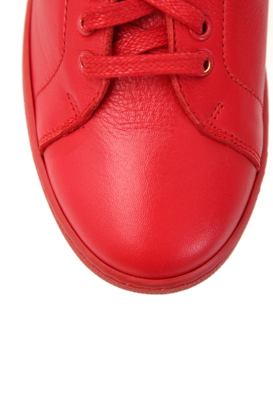 Kırmızı Kadın Deri Sneaker