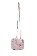 Women's Pink Long Strap Shoulder Bag with Accessories | Derimod