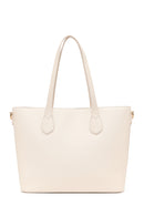 Woman Cream Long Strap Printed Shoulder Bag | Derimod