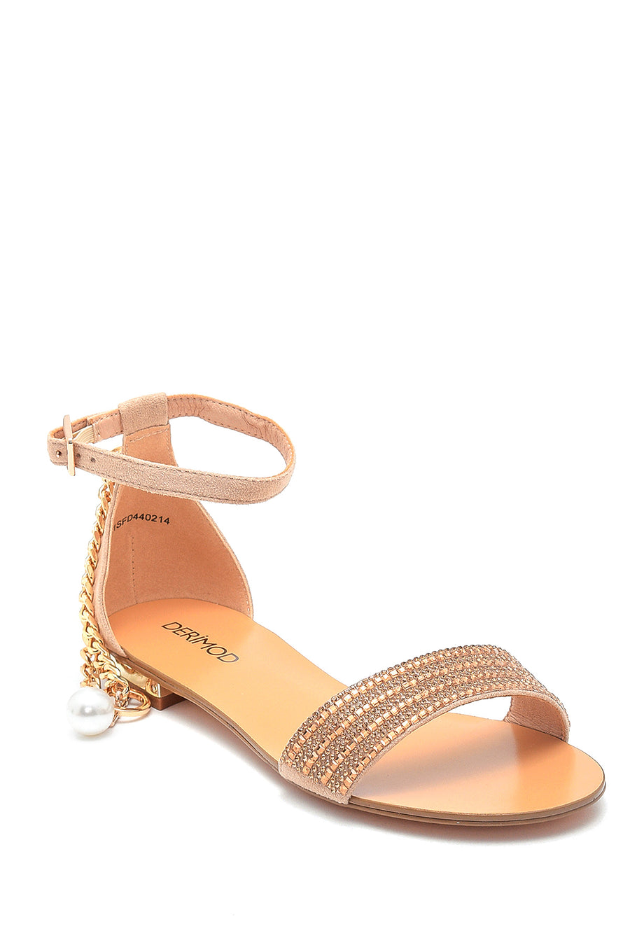 Women's Gold Chain Detailed Sandals