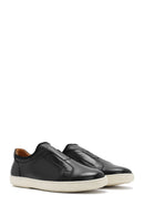 Men's Black Leather Sneaker | Derimod