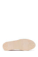Women's Cream Thick-Sole Leather Comfort Shoes | Derimod