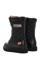 Harley Davidson Women's Black Katy Leather Boots | Derimod