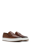 Erkek Taba Deri Loafer | Derimod