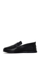 Erkek Siyah Deri Casual Loafer | Derimod