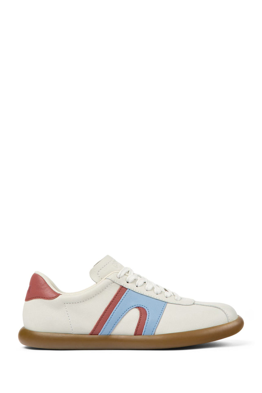 Camper Women's White Pelotas Soller Lace-Up Leather Sneaker K201608 | Derimod