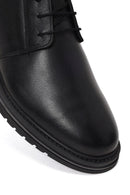 Male Black Lace-Up Leather Casual Shoes | Derimod
