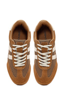 Kadın Kahverengi Bağcıklı Deri Sneaker | Derimod