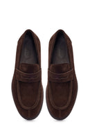 Derimod Black Erkek Kahverengi Süet Deri Loafer | Derimod