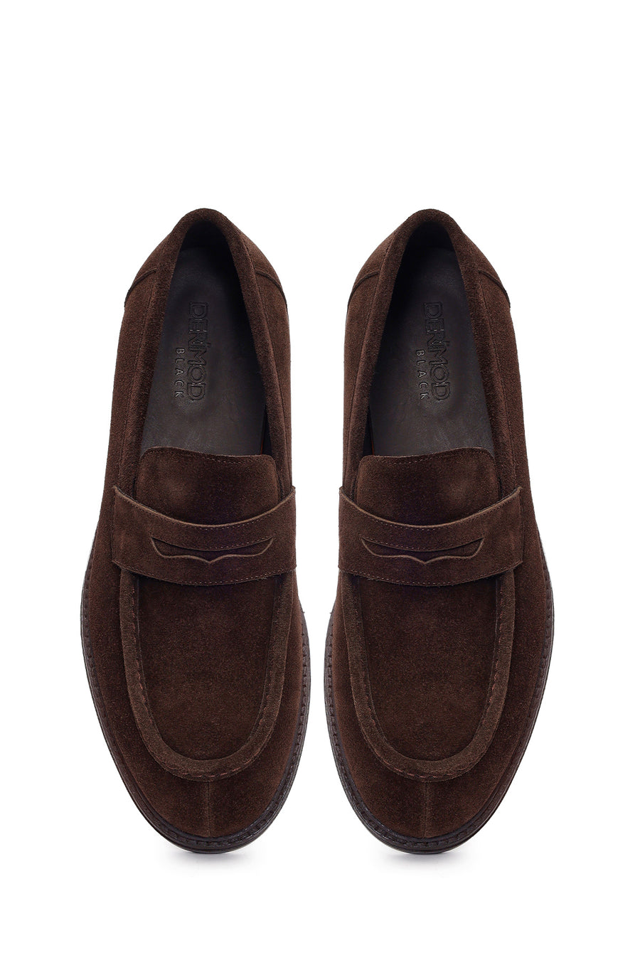 Derimod Black Erkek Kahverengi Süet Deri Loafer