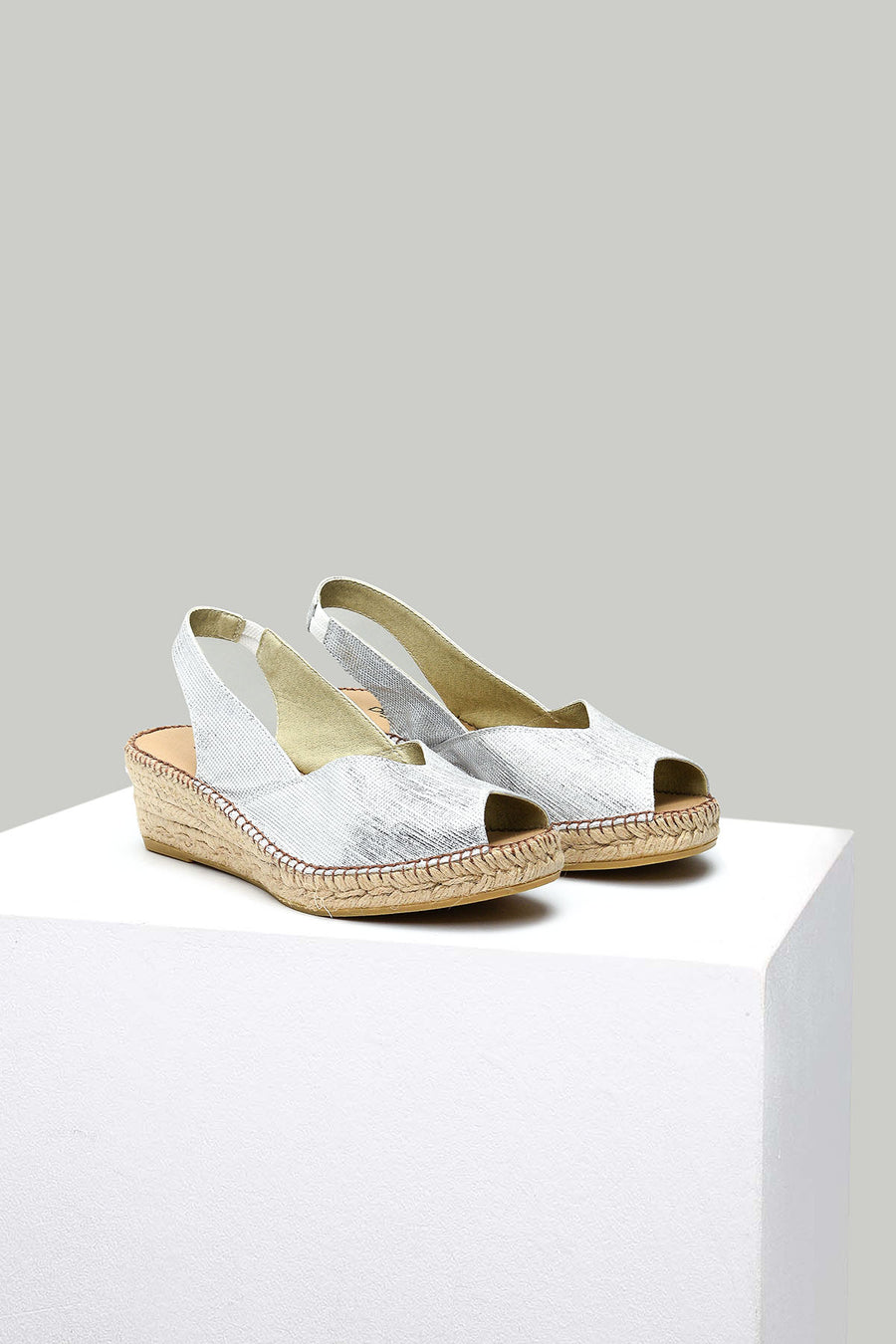 Women's White Leather Sandals