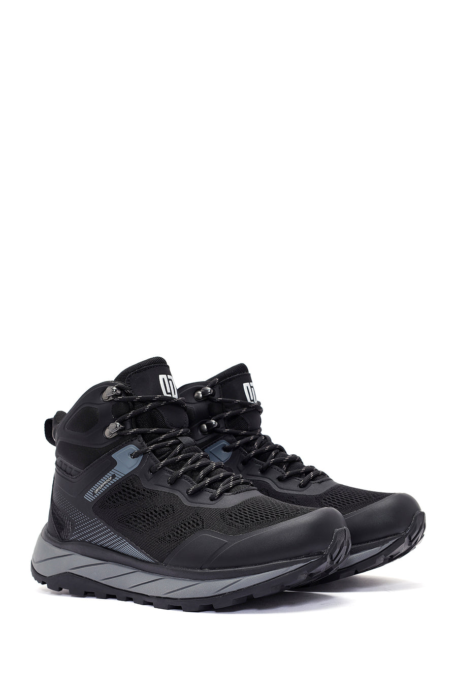 Derimod Dry Men's Black Lace-Up Waterproof Leather Outdoor Boots