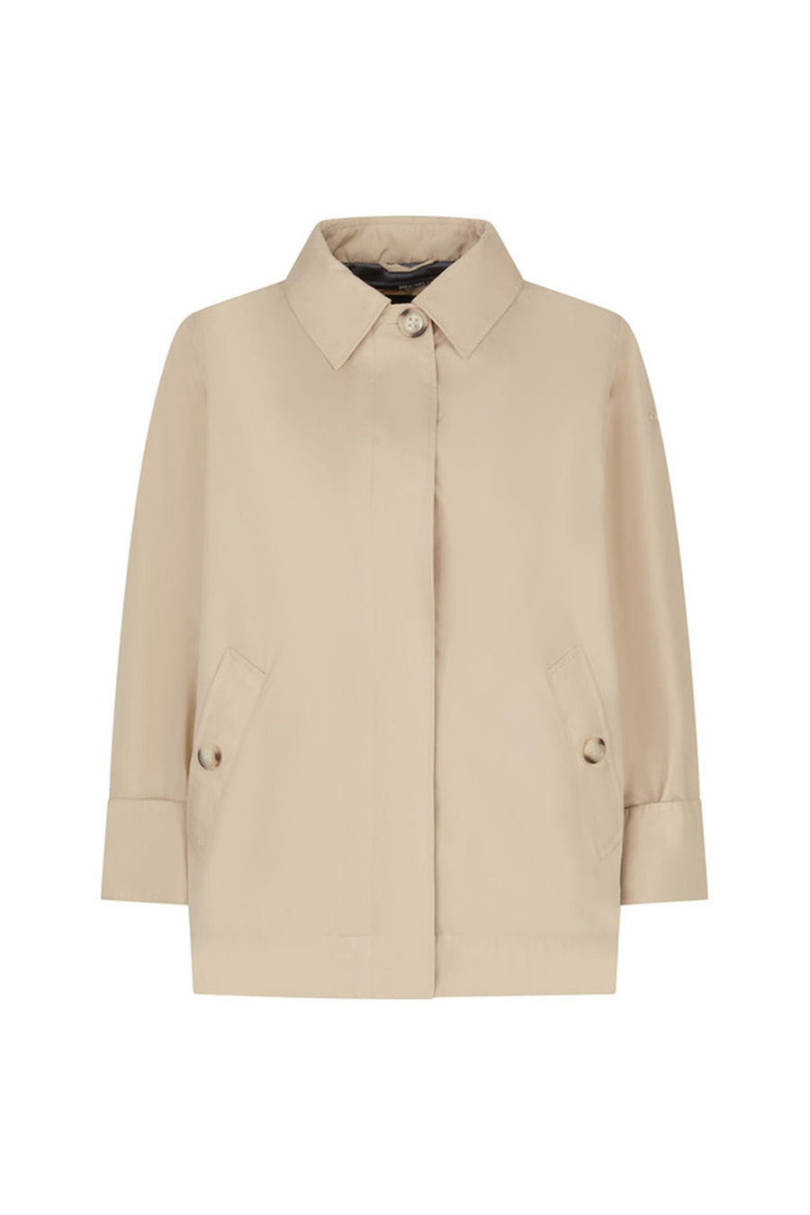 Geox Women's Soleil Cream Oversize Trench Coat W4522MT3076F5248 | Derimod