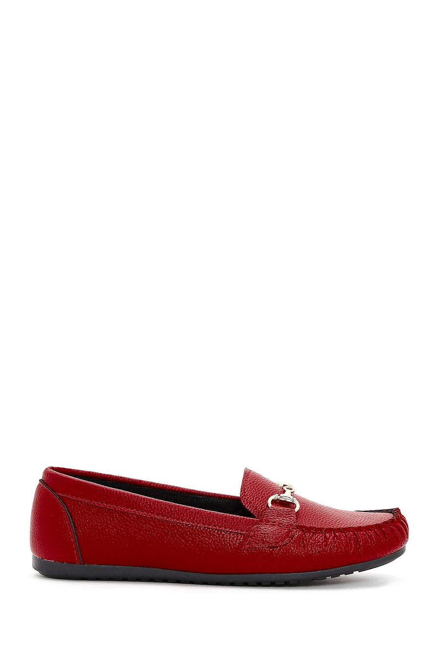 Kadın Kırmızı Toka Detaylı Loafer 21SFE1450FT | Derimod